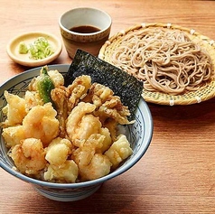 天ばらめしとそばのセット