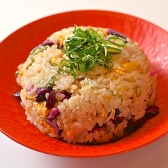 青じそと柴漬けのあっさり炒飯