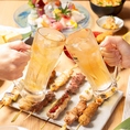 ビール・サワー・ハイボール・焼酎・日本酒・洋酒など充実のラインナップ！★歓迎会・送迎会にも