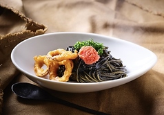 イカスミと博多明太子