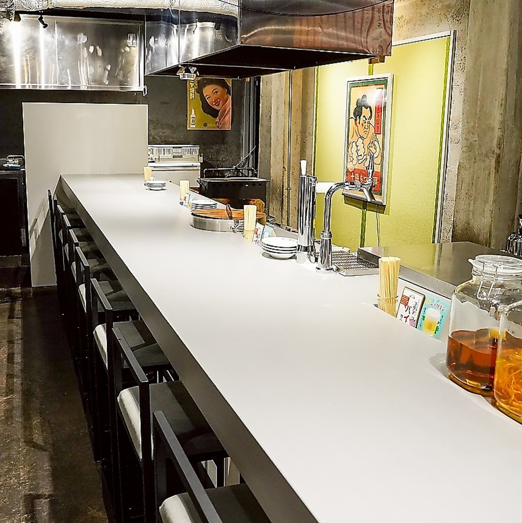 お一人様でも安心してご利用いただけるカウンター席のご用意もあります。ぜひ、お気軽にお越し下さい