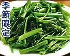 季節限定 空芯菜炒め