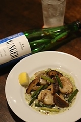 帆立と椎茸のバター焼き~海苔クリームソース~