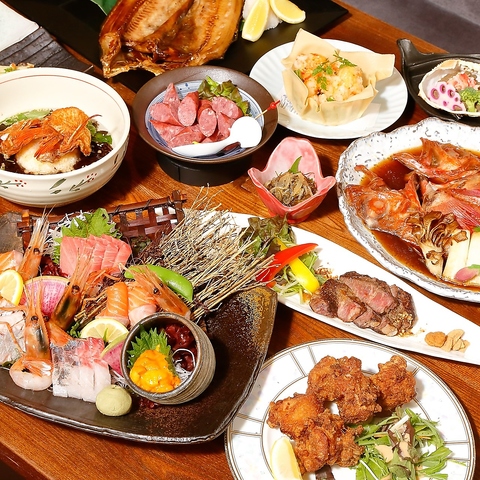 北海道の旬を感じる和食と地酒をご堪能くださいませ。