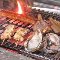 牡蠣/穴子の海鮮から焼鳥まで！炉端焼きでご提供♪