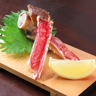 生のカニ刺しが2本で400円！（税込）
