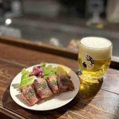 ビールに合う料理をご提供しています。