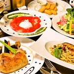 大好評のイタリアンコースは今がお得に味わえる！5000円→4000円、6000円→5000円☆お得に愉しんで