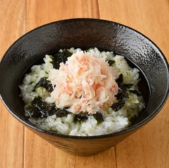 【北海道産生かに茶漬けでほっと一息】北海道産生かに茶漬け じゃがいもコロッケ・漬物付 1,430円(税込)の写真