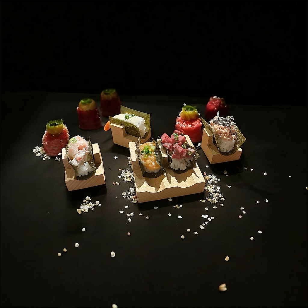 一口サイズの手巻き寿司