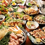 お肉、鮮魚、新鮮野菜、全て今が旬の食材を使ったお料理をお届け致します。