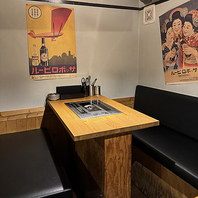 少人数向けのお席も各種ご用意しております！宴会にも◎