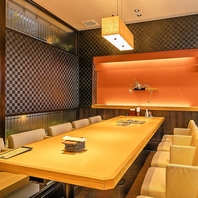 くつろげる個室をご用意