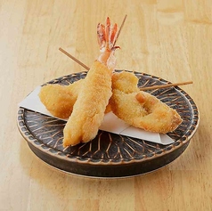 海鮮の串揚げ3種盛り合せ