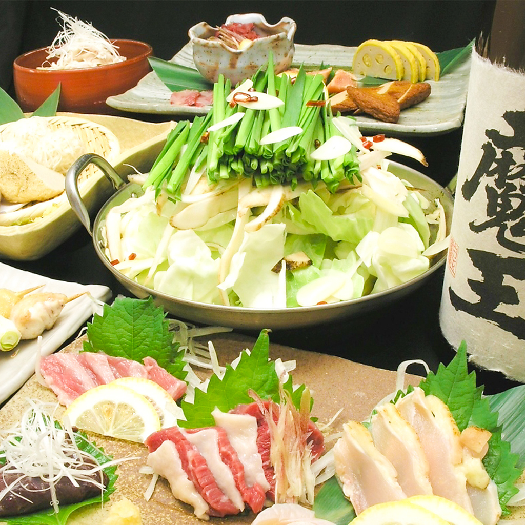 九州料理と旬の料理が味わえる2時間飲み放題付コース3500円～！飲み会,宴会,女子会などに◎