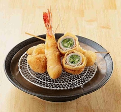 大海老入り串揚げ5種盛り合せ