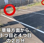 南幹線沿いのフェンスのある駐車場に２台分ご用意しております