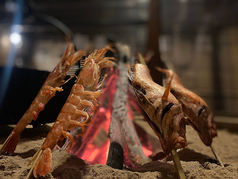 特大親分海老の原始焼き