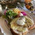 料理メニュー写真&nbsp;クロックマダム（ムッシュ）モーニングプレート1ドリンク付