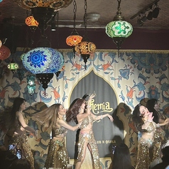 幻想的なベリーダンスショーも◎の写真