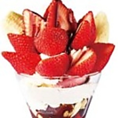 チョコいちごバナナパフェ