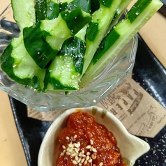 梅だれきゅうり/あまから味噌のもろきゅう