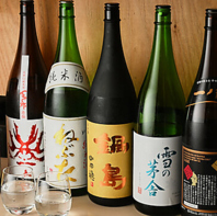 厳選日本酒が充実。料理を引き立てるこだわりの一杯