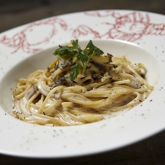 アワビとポルチーニ茸の贅沢クリームパスタ(10/14~)