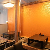 小上がりのお座敷席があります！