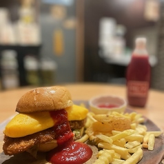 オムカツバーガー