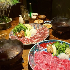 厳選素材を使用した2種類のお鍋