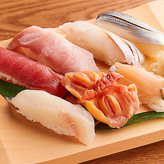 【広島のれん街　ほのぼの横丁　のれん寿司】にぎり各種