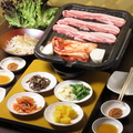 料理メニュー写真&nbsp;サムギョプサルセット（豚のバラ）