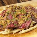 料理メニュー写真 US牛ハラミのガーリックステーキ