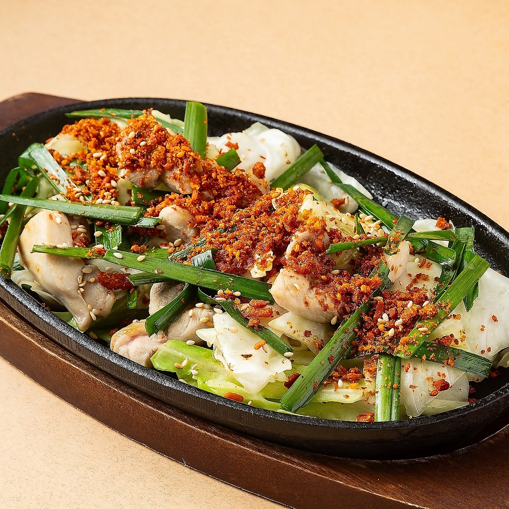 【おすすめ料理】鶏ハラミスタミナ鉄板