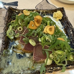 カツオタタキネギまみれ