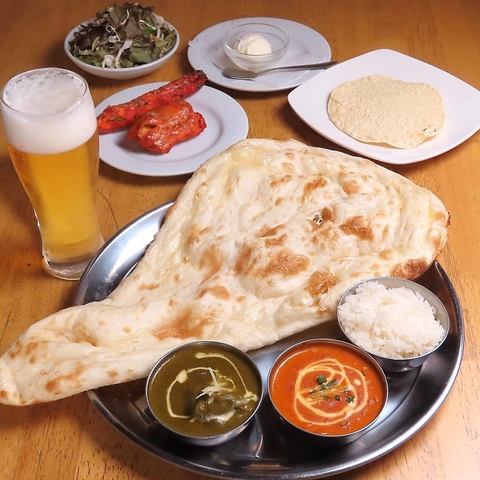 窯焼きナン＆本格カレーが自慢◎豊富なドリンクと本場のスパイス料理を贅沢に楽しむ♪