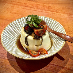 塩昆布とトマトの冷奴