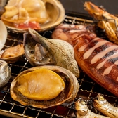目の前で焼いていただける海鮮は絶品です♪
