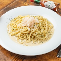 濃厚エビクリームパスタ