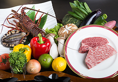 レンブラントホテル大分 鉄板焼 山茶花のコース写真