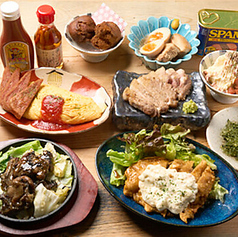 沖縄から直送のこだわり素材を使用した多彩な料理