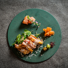 地鶏たたき3種盛り