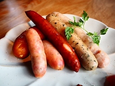 ソーセージの盛り合わせ