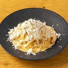 蘭王卵のカルボナーラ