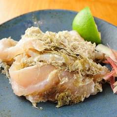 鳥刺し昆布締め