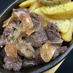 牛ハラミ肉の一口ステーキ