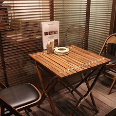 テラス席2席のみ喫煙可です