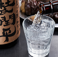 前割り焼酎をワイングラスでおしゃれにご提供♪