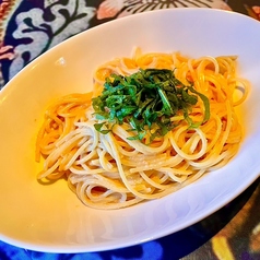 明太クリームパスタ
